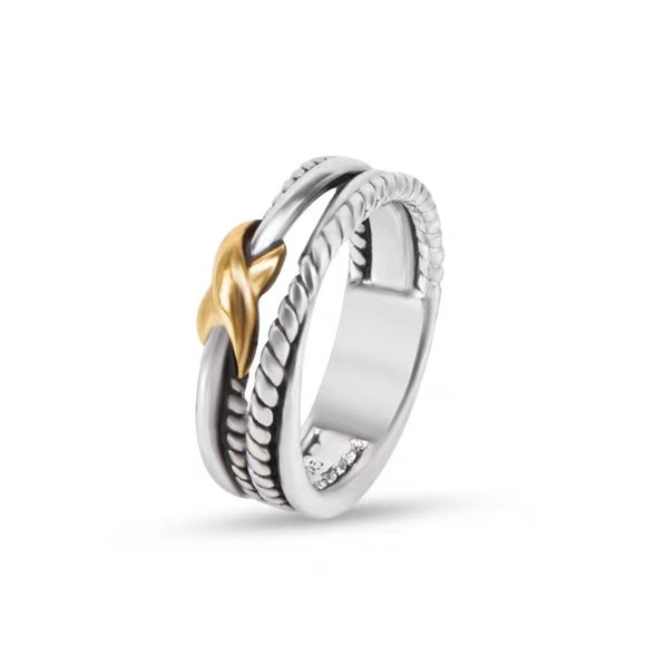 New Line Retro Cross X Ring Classicsz7